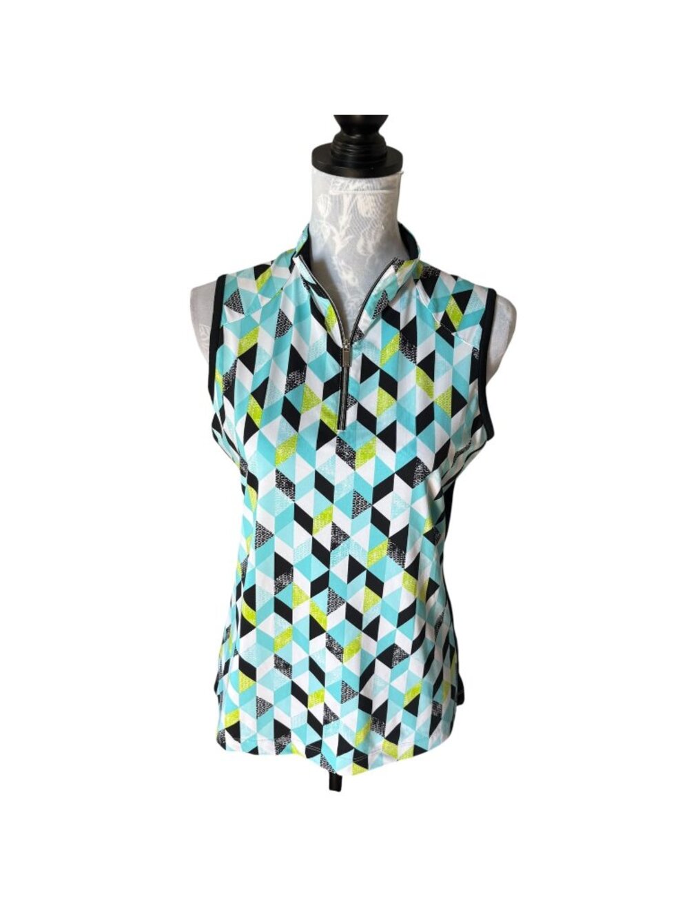 TAIL Womens Colorful Golf Top Shirt Stretchy Pickleball Medium